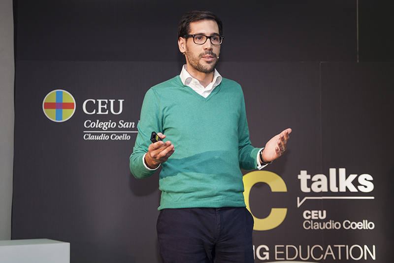 Juan Galiardo, Director de Uber España durante su intervención en el CCTALKs